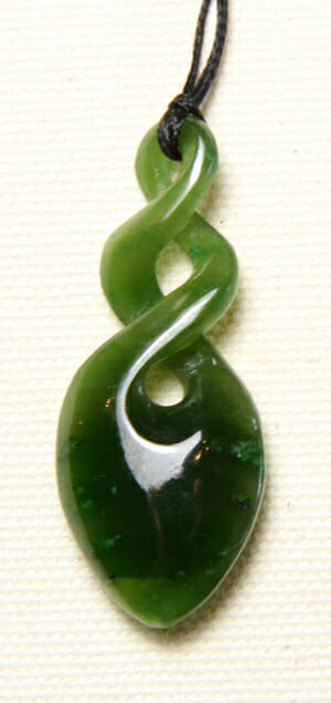 Green on sale stone pendant